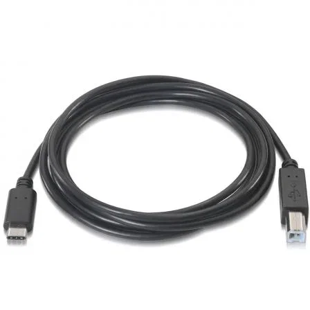 Aisens Cable USB 2.0 Impresora USB-C a USB-B 1m Negro